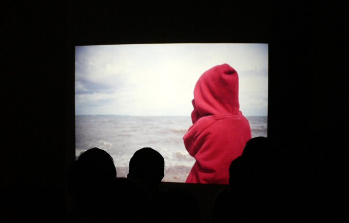 Longshore Drift by Adam Chodzko. A performative lecture.